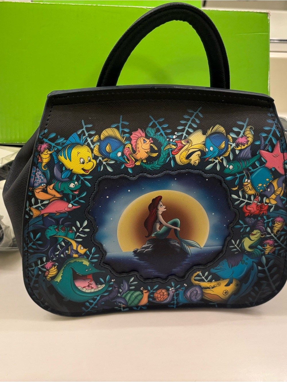 Loungefly The Little Mermaid Black Multicolor Dome Bag